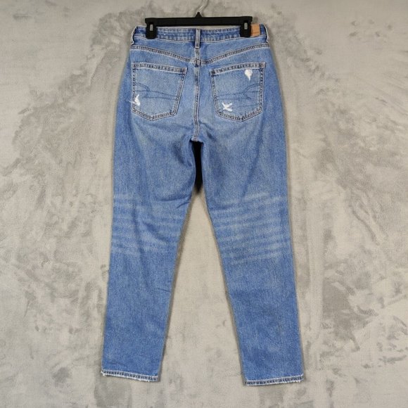 American Eagle Outfitters High Rise Blue Jeans - Picture 2 of 9